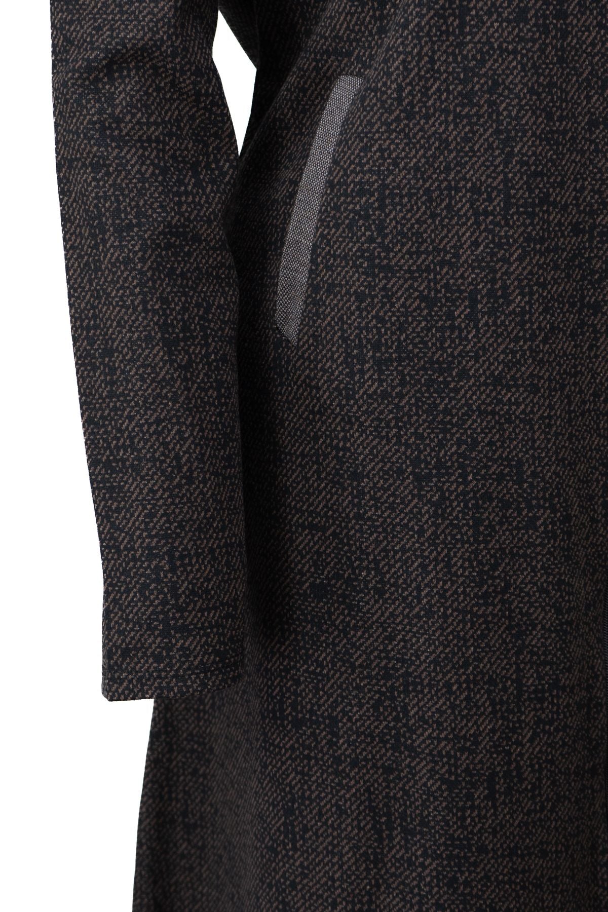 Kadın Kışlık Anne Uzun Hırka Pamuklu Fermuarlı Hakim Yaka Çift Cepli Kar Yağışı Modelli